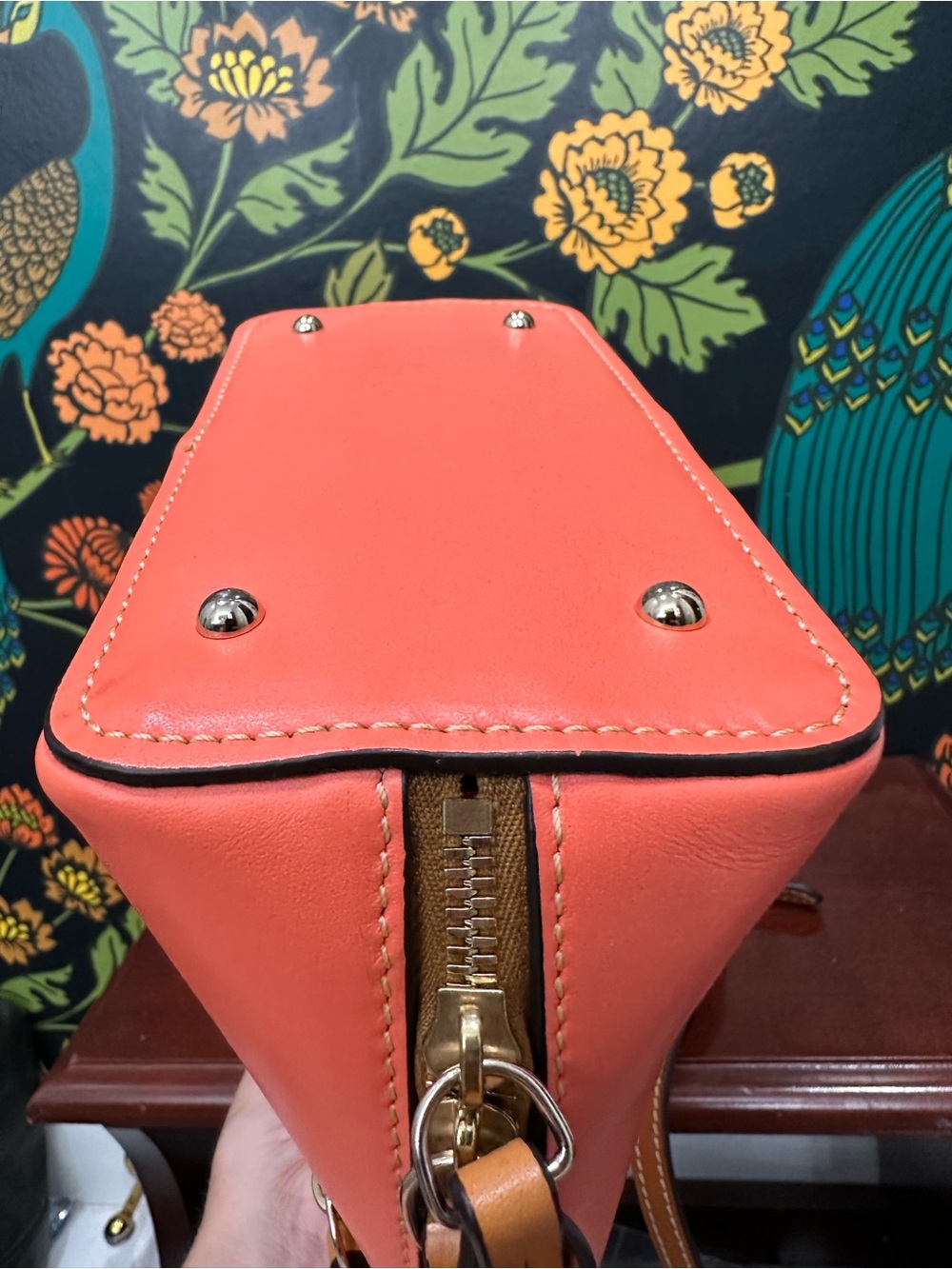 Dooney & Bourke Trixie Coral Leather Crossbody Bag - Picture 9 of 14